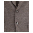 Brown Fleece Wool Blazer