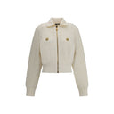 White Viscose Bomber