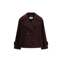 Bordeaux Fleece Wool Coat