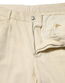 Beige Corduroy Cotton Straight Men Trouser Pants