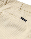 Beige Corduroy Cotton Straight Men Trouser Pants