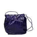 Purple Leather Shoulder Bag