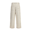 Beige Cotton Jeans Denim