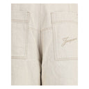 Beige Cotton Jeans Denim
