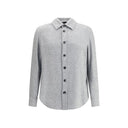 Gray Cashmere Dress Shirt