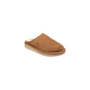 Beige Suede Leather Clogs