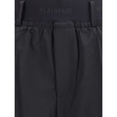 Black Fleece Wool Casual Pants