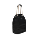 Black Recycled Polyamide Shoulder Bag