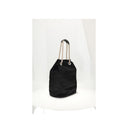 Black Recycled Polyamide Shoulder Bag
