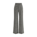 Gray Wool Casual Pants