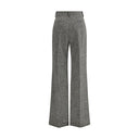 Gray Wool Casual Pants
