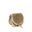 Beige Calf Leather Bos Taurus Shoulder Bag