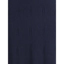 Vestido Largo Sin Mangas de Cachemira y Seda Acanalada