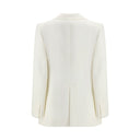 White Silk Blazer