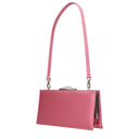 Pink Satin Clutch Bag