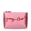 Pink Satin Clutch Bag