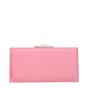 Pink Satin Clutch Bag