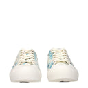 Beige Fabric Low Top Sneakers