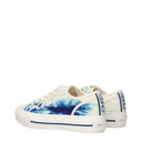 Beige Fabric Low Top Sneakers