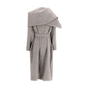 Brown Fleece Wool Coat