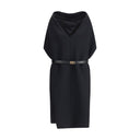 Black Viscose Casual Dress