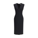 Black Wool Casual Dress