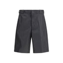 Black Recycled Polyamide Bermuda Shorts