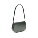 Bolso de hombro de cuero de becerro verde Bos Taurus