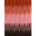 Многоцветная мохеровая юбка миди