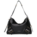 Black Leather Shoulder Bag