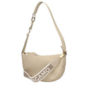 Gray Leather Shoulder Bag