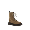 Коричневые кожаные ботинки на шнуровке из теленка Bos Taurus