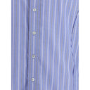 Blue Cotton Pattern Shirt
