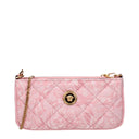 Pink Fabric Crossbody Bag