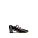 Золотистые туфли-лодочки на среднем каблуке из телячьей кожи Bos Taurus