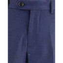 Синие флисовые шерстяные брюки