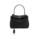 Black Calf Leather Bos Taurus Shoulder Bag