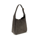 Bolso de hombro Bos Taurus de piel de becerro gris
