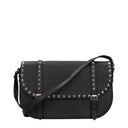 Black Leather Crossbody Bag