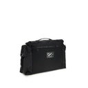 Bolso de hombro negro de poliamida