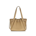 Bolso de cuero beige