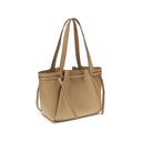 Bolso de cuero beige