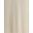 Cream Acetate Midi Skirt