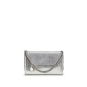Silver Polyester Shoulder Bag