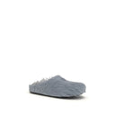 Светло-голубые резиновые мюли