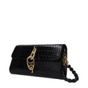 Black Leather Clutch Bag