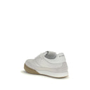 White Calf Leather Bos Taurus Chunky Sneakers
