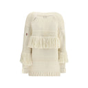 Cream Polyamide Cardigan
