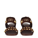 Brown Leather Strap-On Sandals