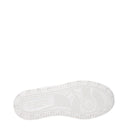 White Leather Low Top Sneakers